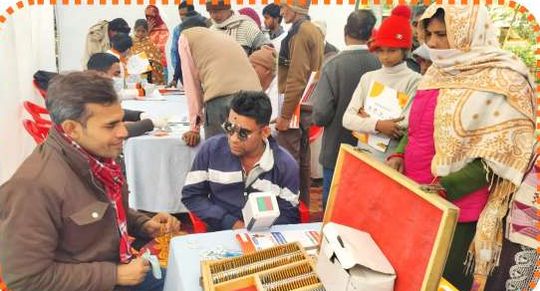 Swasth Gaon Swasth Bharat Camp in Machhra Meerut