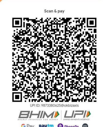 Official Samarpan Foundation Trust UPI QR Code - 9873380625@okbizaxis